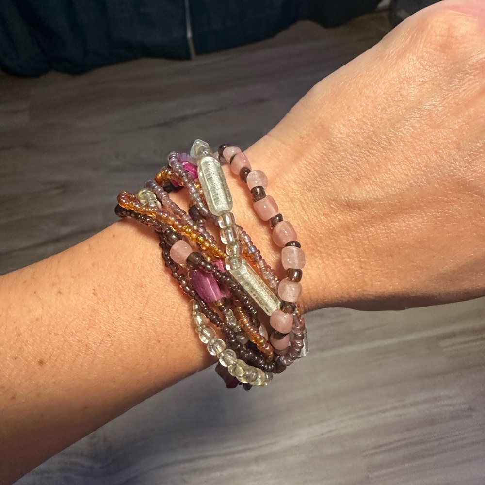 Elegant Multi-Layer Beaded Bracelet